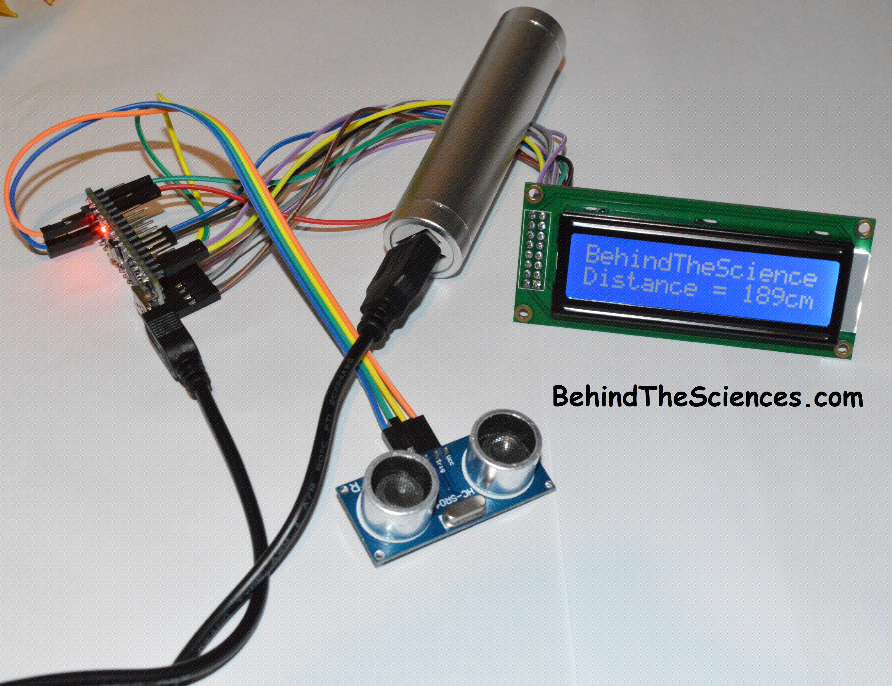 Arduino Distance Meter circuit